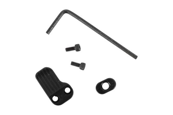 The Timber Creek AR15 Extended Magazine Release features a black anodized finish